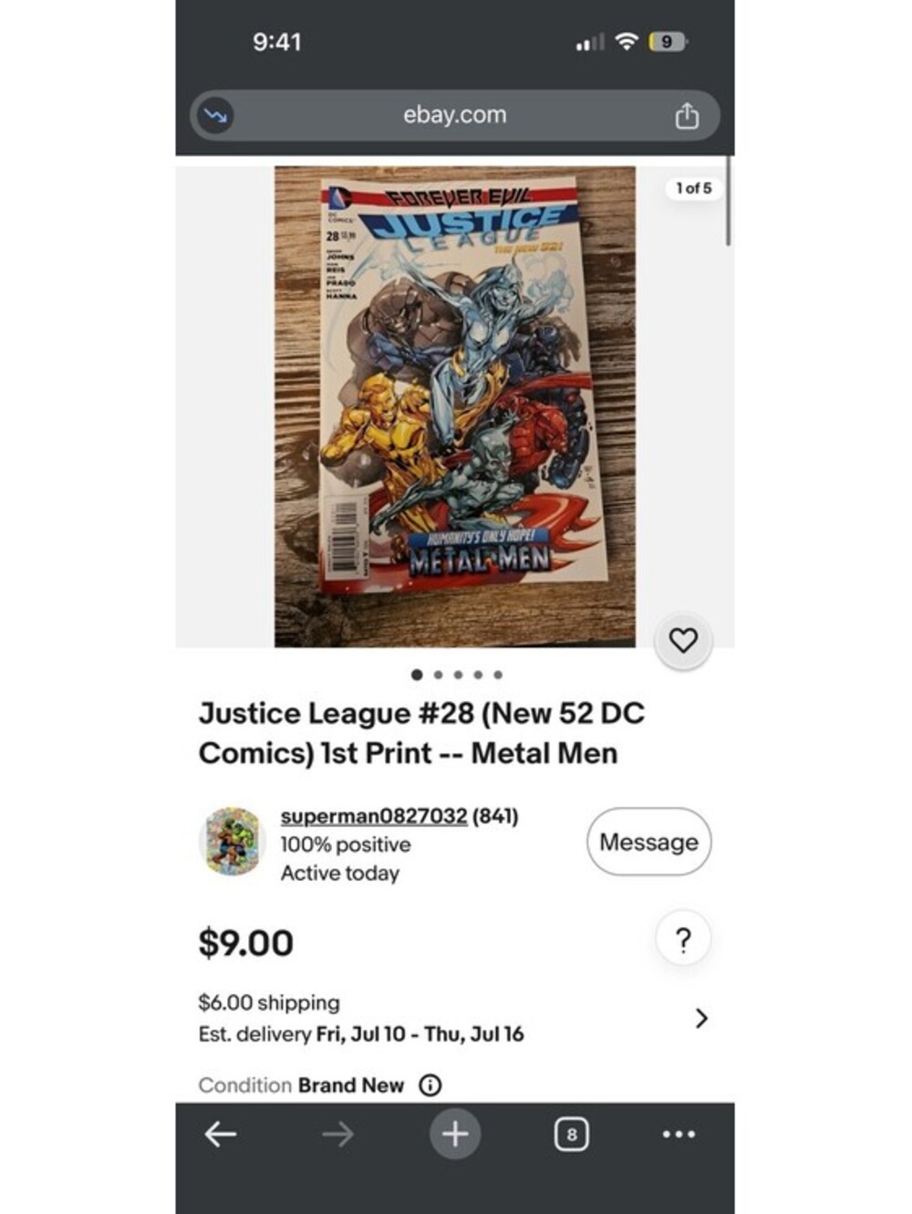 Justice League #28 (New 52 DC Comics) 1st Print - Metal Men